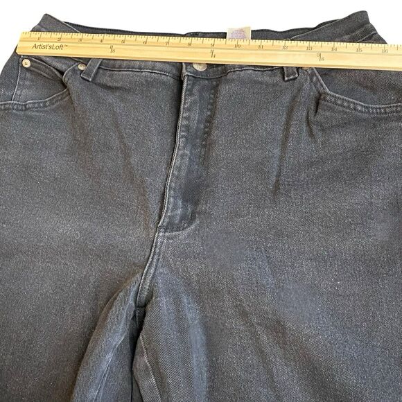 JMS Just My Size Stretch Black Denim Jeans Straight Leg Women's Plus Size 18W - Picture 8 of 10